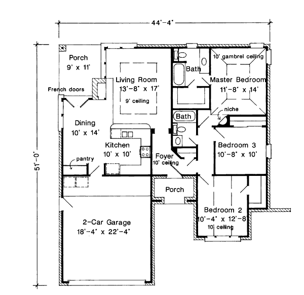 Home Plan - European Floor Plan - Main Floor Plan #410-258
