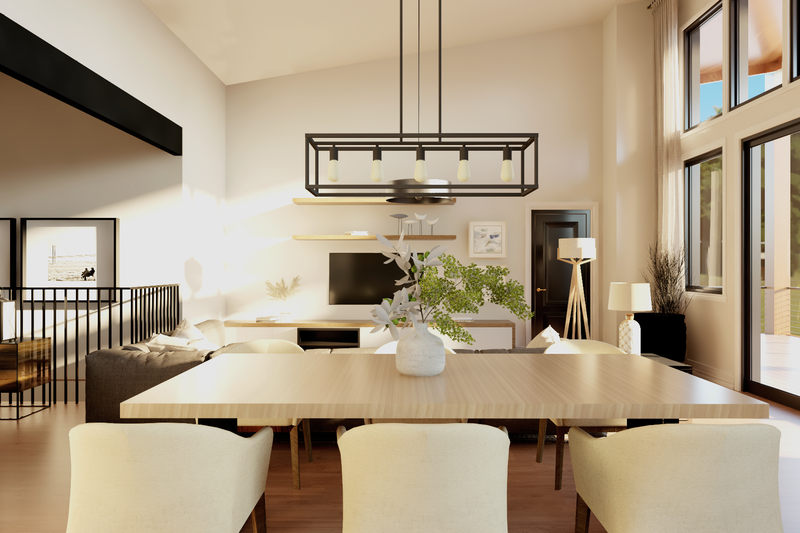 House Blueprint - Interior - Dining Room for Contemporary House Plan #1064-449 - 3 bed, 3.5 bath