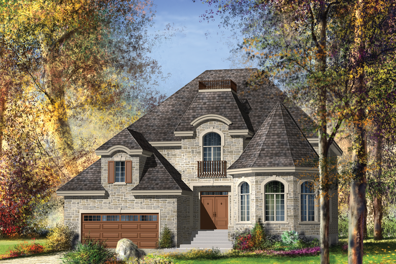 Dream House Plan - European Exterior - Front Elevation Plan #25-4692