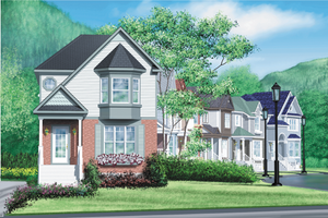 Traditional Exterior - Front Elevation Plan #25-206