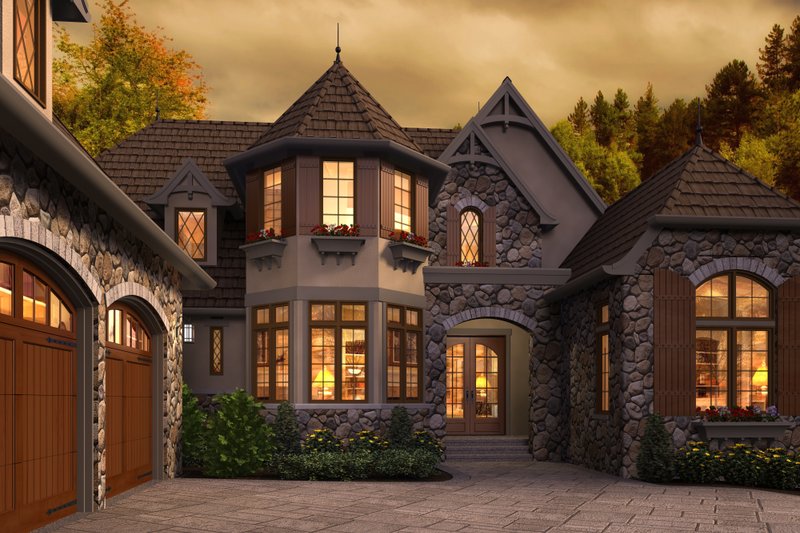 Dream House Plan - Exterior - Front Elevation 3 for European House Plan #48-625 - 3 bed, 3.5 bath