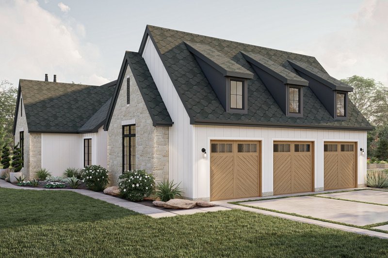 Home Plan - Exterior - Other Elevation 4 for Cottage House Plan #455-299 - 3 bed, 2.5 bath