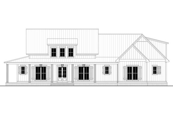 Exterior - Front Elevation 4 for Farmhouse House Plan #430-223 - 3 bed, 2.5 bath