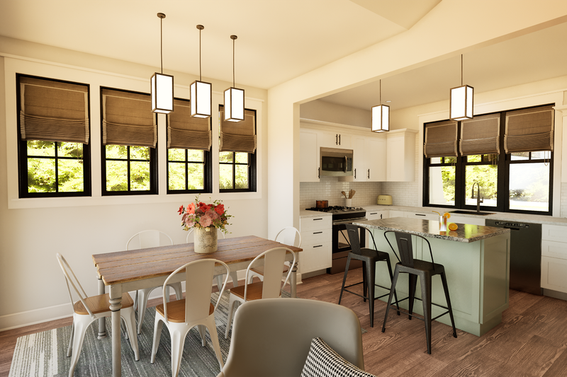 Dream House Plan - Interior - Dining Room 1 for Craftsman House Plan #48-1214 - 3 bed, 2 bath
