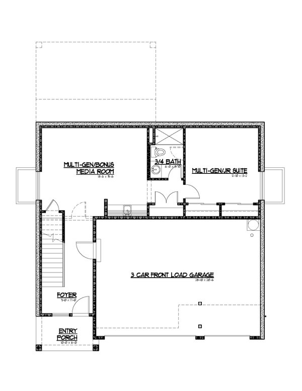 Architectural House Design - Farmhouse Floor Plan - Other Floor Plan #569-98