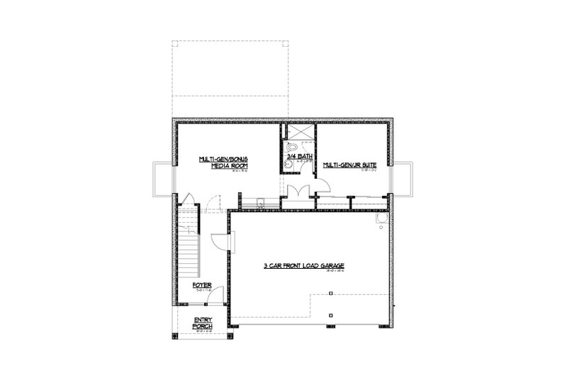 House Plan Design - Floor Plan - Other Floor for Farmhouse House Plan #569-98 - 5 bed, 4 bath