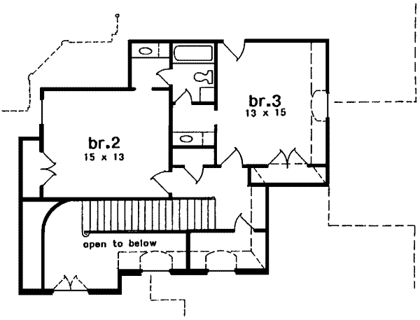 Home Plan - European Floor Plan - Upper Floor Plan #301-117