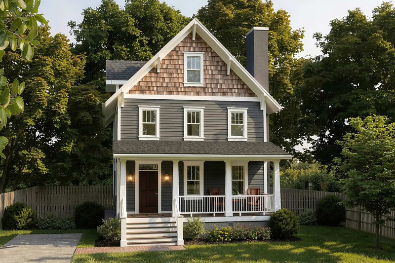 House Plan Design - Exterior - Front Elevation 2 for Craftsman House Plan #79-305 - 3 bed, 2.5 bath