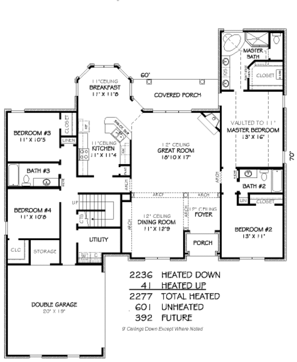 Traditional Floor Plan - Main Floor Plan #424-323