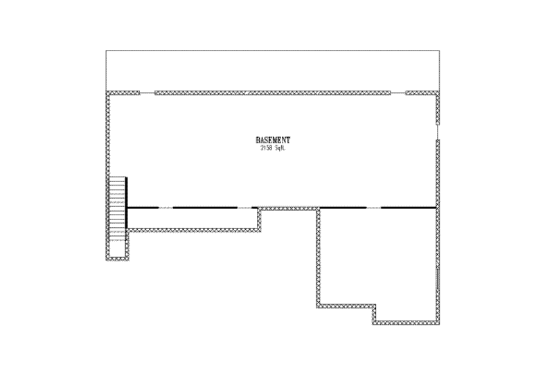Dream House Plan - Floor Plan - Lower Floor for Adobe / Southwestern House Plan #1-514 - 4 bed, 2.5 bath