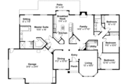 Ranch Style House Plan - 4 Beds 2.5 Baths 2582 Sq/Ft Plan #124-330 
