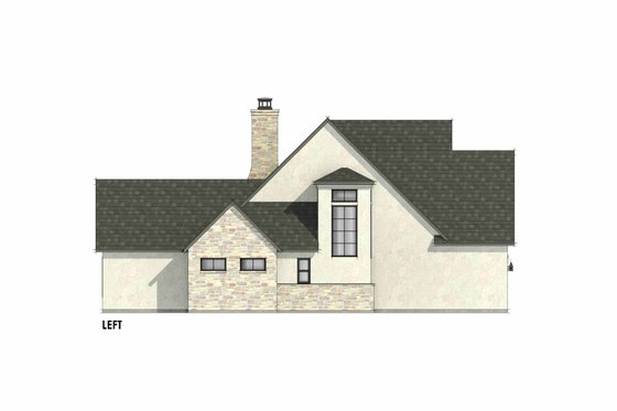 Exterior - Other Elevation 1 for European House Plan #1096-83 - 4 bed, 3 bath