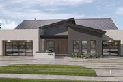 Modern Style House Plan - 3 Beds 2.5 Baths 2727 Sq/Ft Plan #455-705 Exterior 