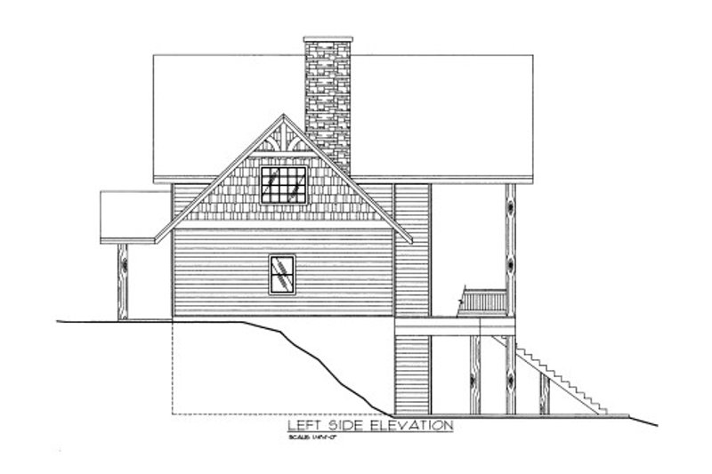 House Plan Design - Exterior - Other Elevation for Bungalow House Plan #117-620 - 3 bed, 3.5 bath