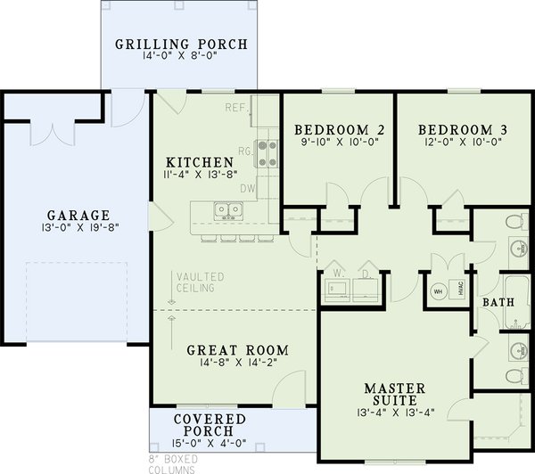 Traditional Floor Plan - Main Floor Plan #17-450