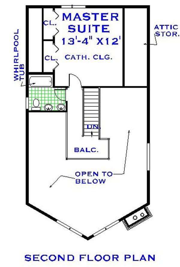 Home Plan - Cabin Floor Plan - Upper Floor Plan #3-339