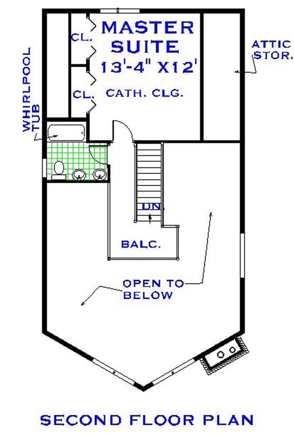 Home Plan - European Floor Plan - Upper Floor Plan #3-339