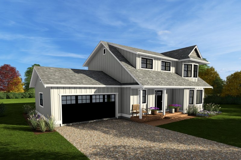 House Blueprint - Exterior - Other Elevation 1 for Colonial House Plan #126-118 - 3 bed, 2.5 bath