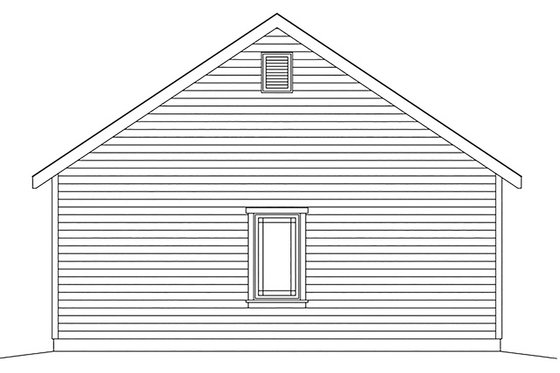 Exterior - Rear Elevation for Country House Plan #22-601, 0 bath