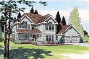 Traditional Exterior - Front Elevation Plan #312-382