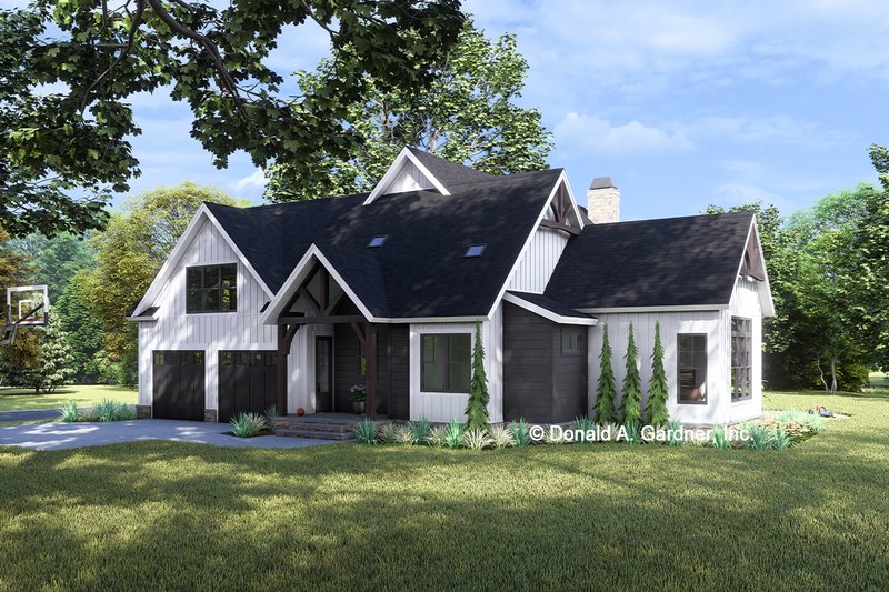 House Design - Exterior - Other Elevation for Ranch House Plan #929-1193 - 3 bed, 2.5 bath