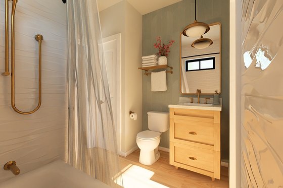 Interior - Bathroom for Ranch House Plan #126-246 - 2 bed, 2 bath