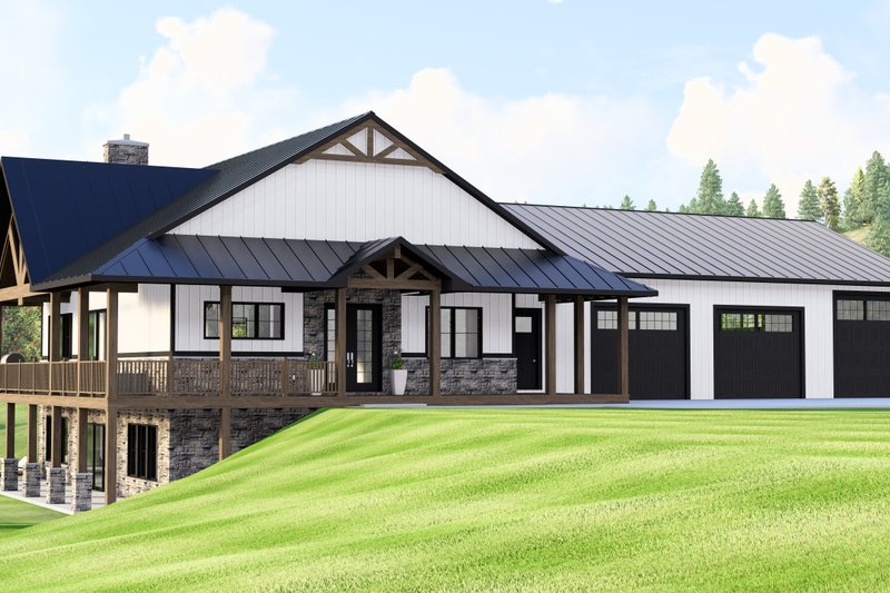 House Plan Design - Barndominium Exterior - Front Elevation Plan #1064-394