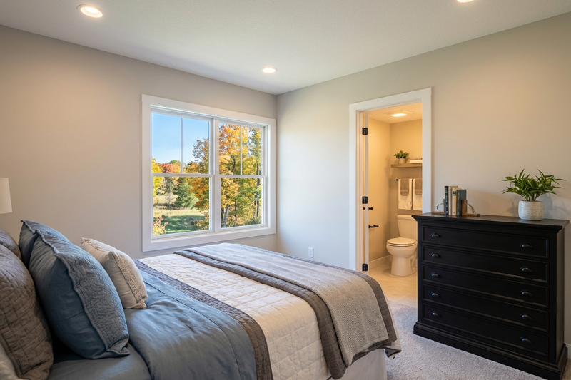 House Blueprint - Interior - Bedroom 2 for Farmhouse House Plan #51-1523 - 3 bed, 3.5 bath