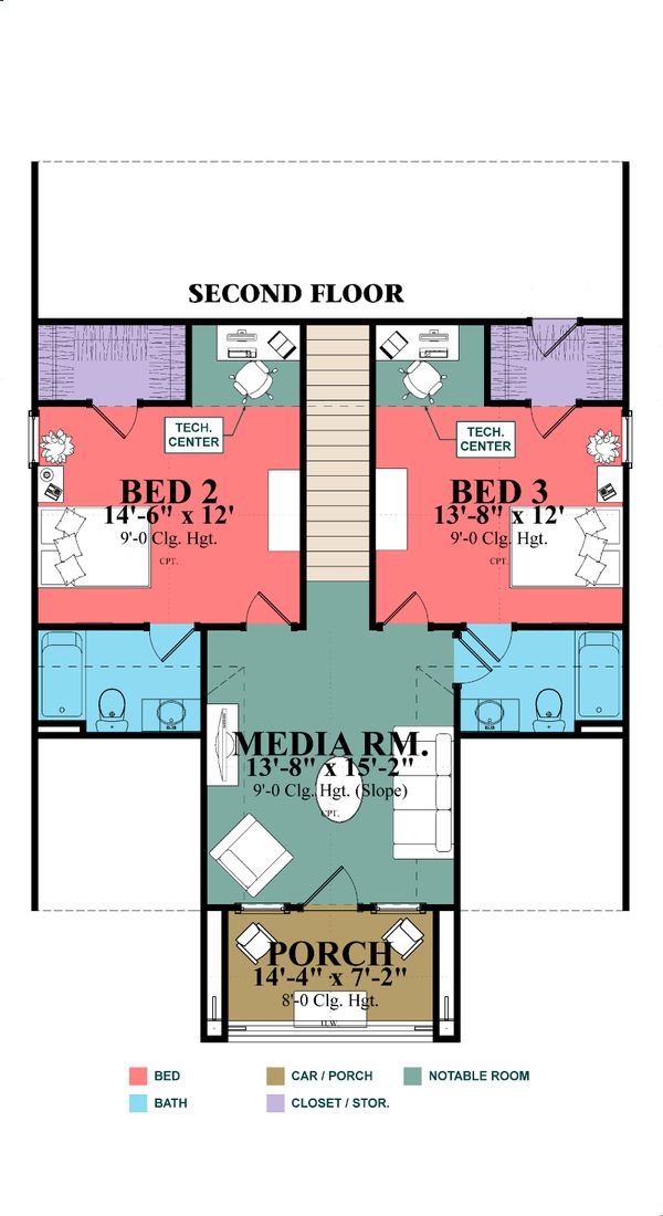 House Plan Design - Craftsman Floor Plan - Other Floor Plan #63-380