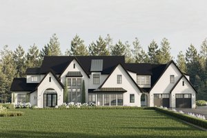 European Exterior - Front Elevation Plan #1114-12