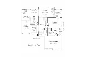 Floor Plan - Main Floor House Plan #329-375 - 4 bed, 2.5 bath