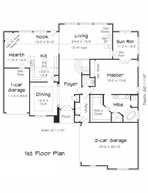 Floor Plan - Main Floor Plan #329-375