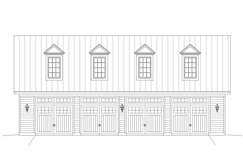 House Design - Exterior - Front Elevation 3 for Country House Plan #932-266, 0 bath
