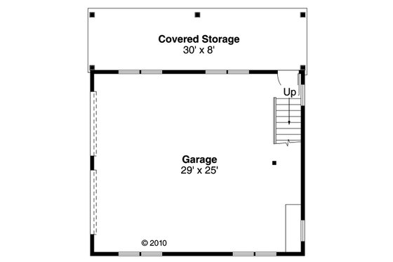 Floor Plan - Main Floor for Craftsman House Plan #124-891, 0 bath