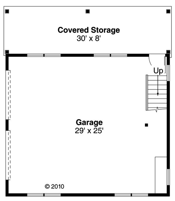 Craftsman Floor Plan - Main Floor Plan #124-891