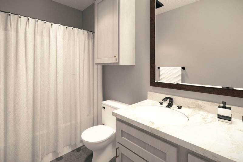 Home Plan - Interior - Bathroom 1 for Farmhouse House Plan #44-227 - 3 bed, 2 bath