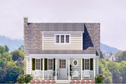 Cottage Style House Plan - 1 Beds 1 Baths 983 Sq/Ft Plan #489-5 