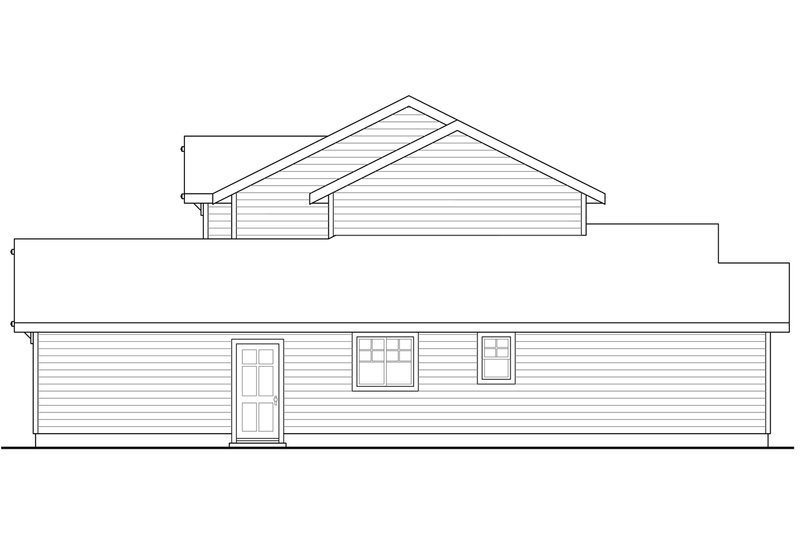 Home Plan - Exterior - Other Elevation 1 for Traditional House Plan #124-599 - 4 bed, 2.5 bath