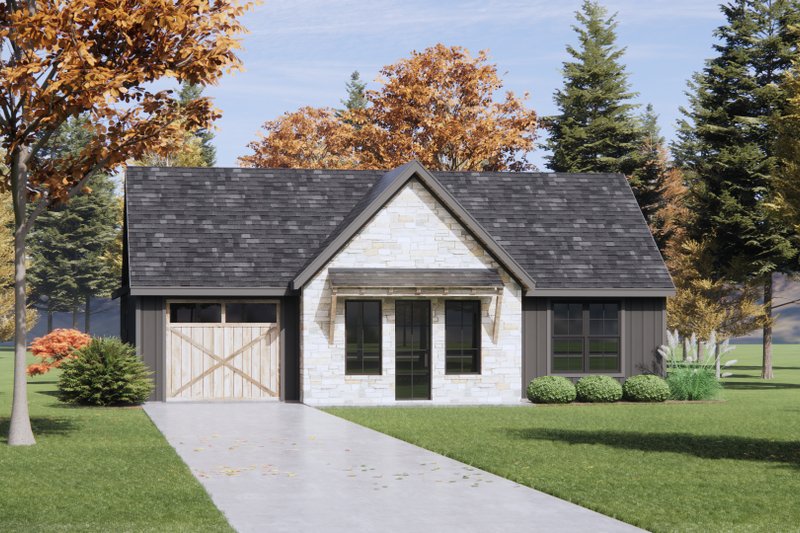 House Design - Exterior - Front Elevation 5 for Country House Plan #1096-146 - 3 bed, 2 bath