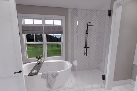 Interior - Master Bathroom 1 for Farmhouse House Plan #51-1248 - 4 bed, 3 bath