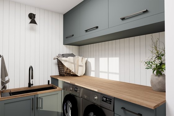 Interior - Laundry for Modern House Plan #23-2890 - 1 bed, 1 bath