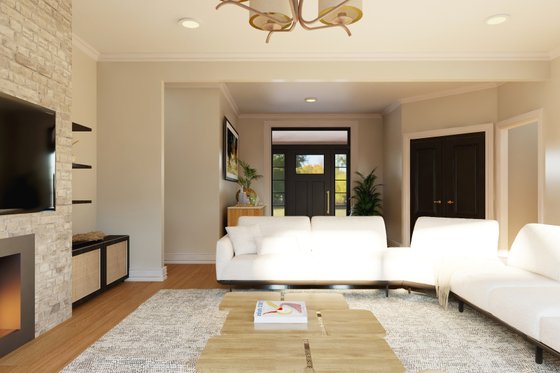 Interior - Family Room 3 for Ranch House Plan #1064-358 - 2 bed, 2.5 bath