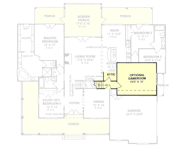 Farmhouse Floor Plan - Other Floor Plan #20-167