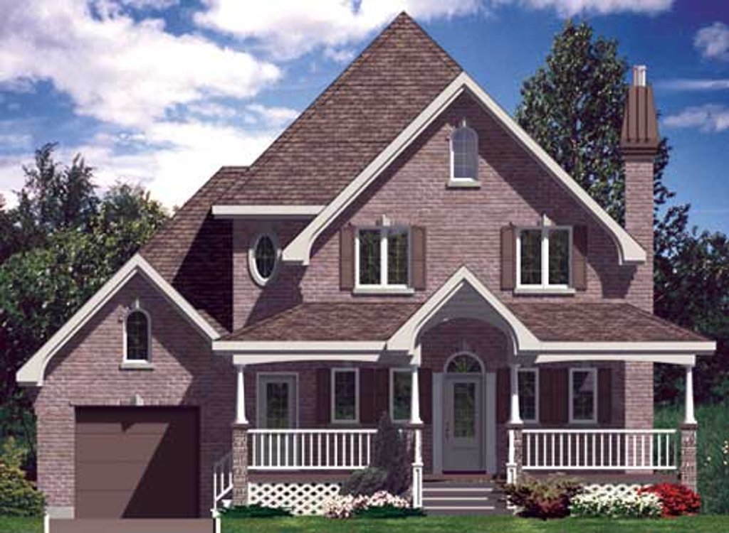 Exterior - Front Elevation 2 for Traditional House Plan #138-276 - 3 bed, 1.5 bath