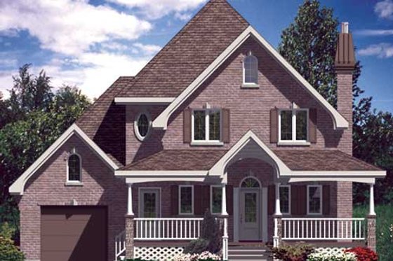 Exterior - Front Elevation for Traditional House Plan #138-276 - 3 bed, 1.5 bath