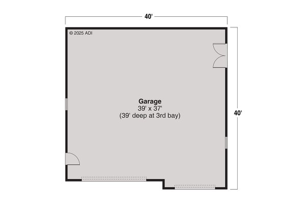 Craftsman Floor Plan - Main Floor Plan #124-1442