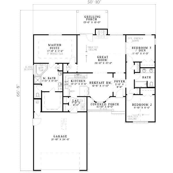 Traditional Floor Plan - Main Floor Plan #17-442