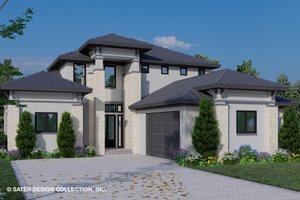 Contemporary Exterior - Front Elevation Plan #930-515