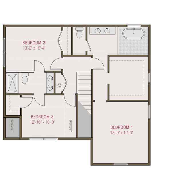 Dream House Plan - Farmhouse Floor Plan - Upper Floor Plan #461-102