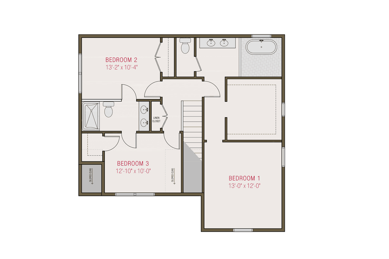 Farmhouse Style House Plan - 4 Beds 3 Baths 2010 Sq/Ft Plan #461-102 ...